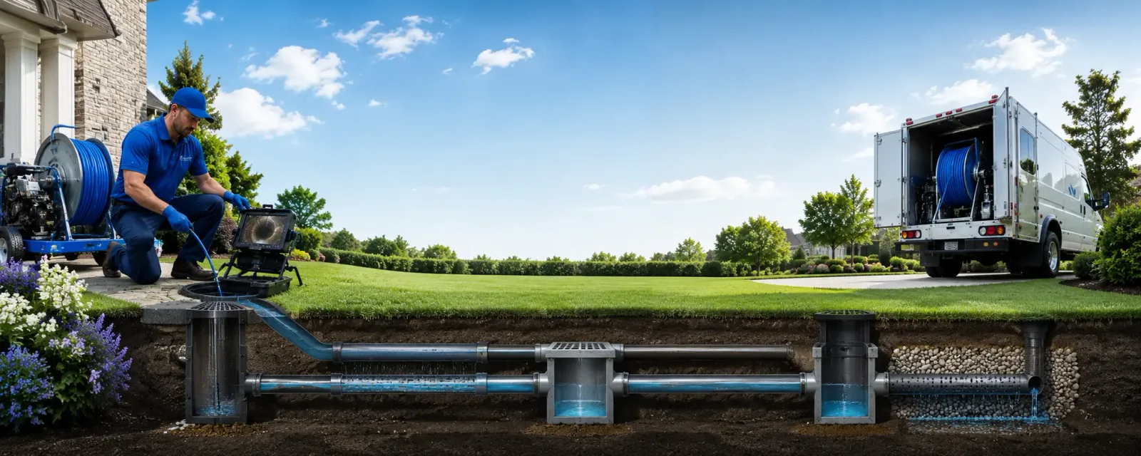 Outdoor drain cleaning information for Murrayville, IL